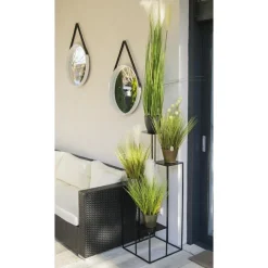 Nowoczesny kwietnik stojak czarny 110 cm LOFT