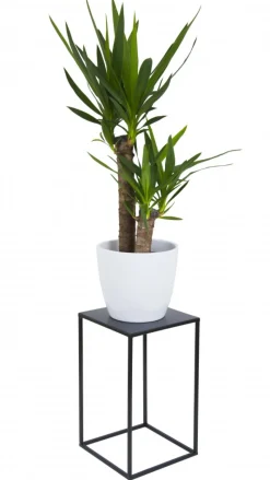 Nowoczesny kwietnik stojący 40 cm czarny LOFT