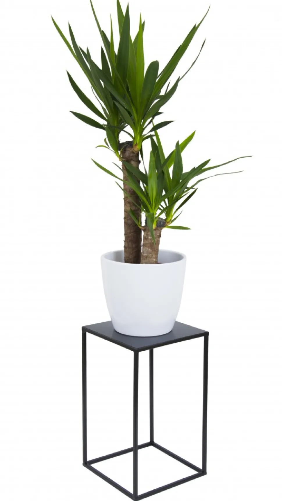Nowoczesny kwietnik stojący 40 cm czarny LOFT