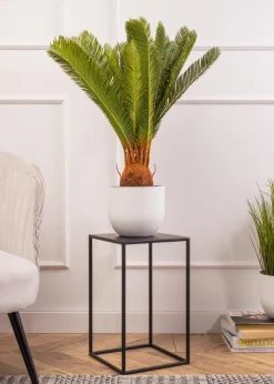 Nowoczesny kwietnik stojący 40 cm czarny LOFT