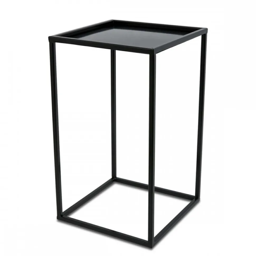 Nowoczesny kwietnik stojący 40 cm czarny