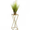 Nowoczesny kwietnik stojący 70 cm złotym GLAM