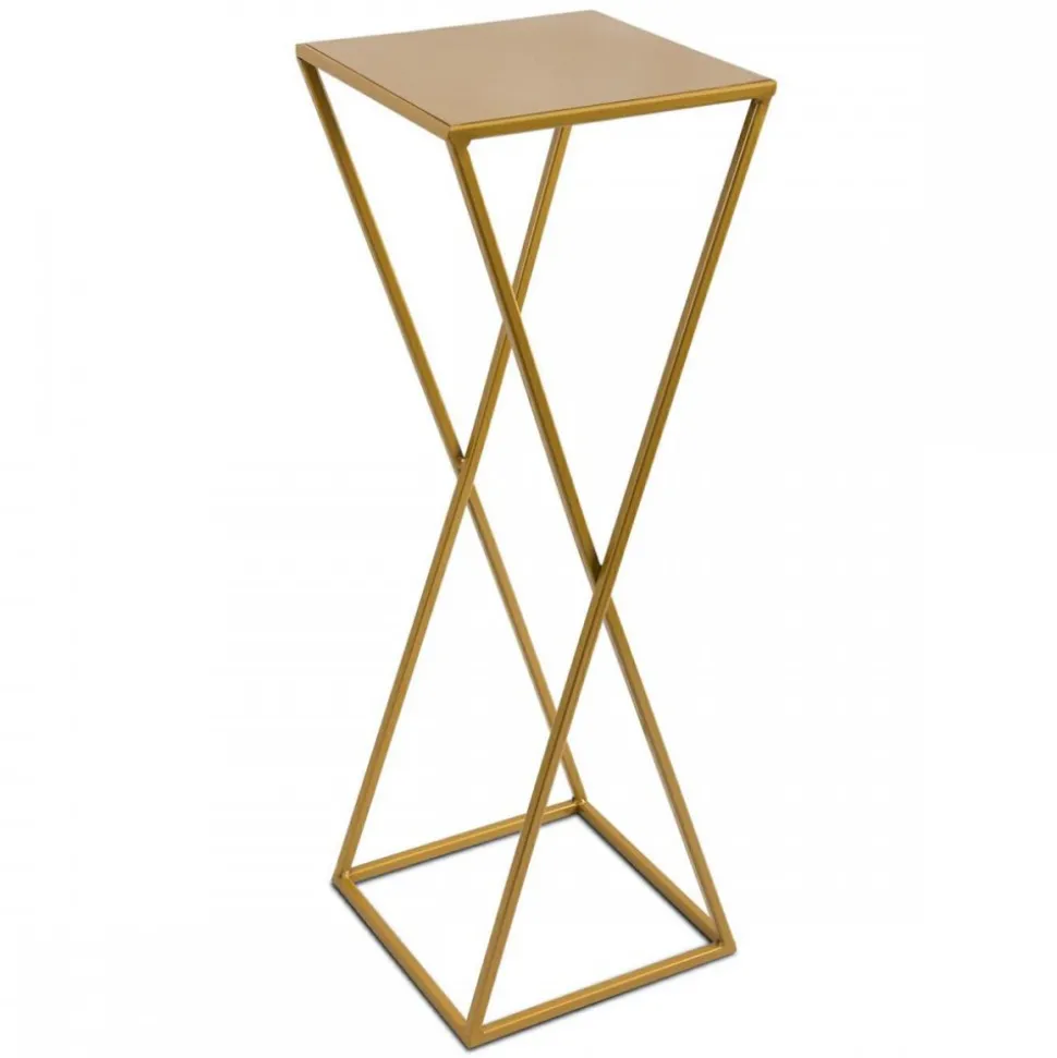 Nowoczesny kwietnik stojący 70 cm złotym GLAM