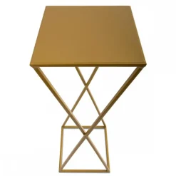 Nowoczesny kwietnik stojący 70 cm złotym GLAM
