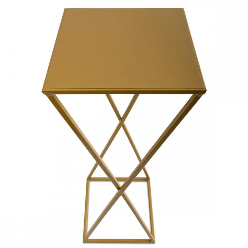 Nowoczesny kwietnik stojący 70 cm złotym GLAM