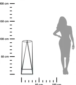 Nowoczesny kwietnik stojący 96 cm metal LOFT