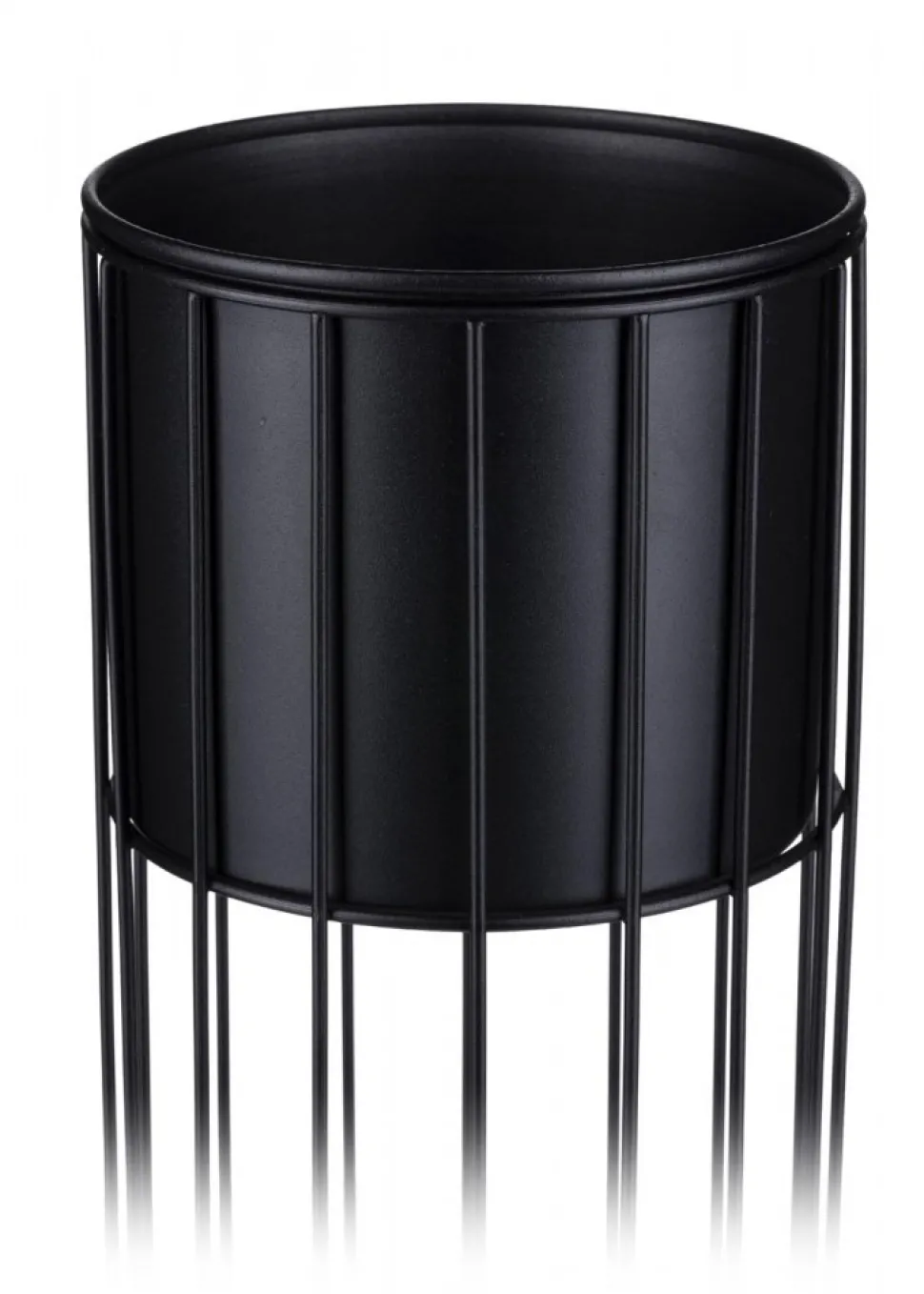 Nowoczesny kwietnik z osłonką 55 cm LOFT metalowy