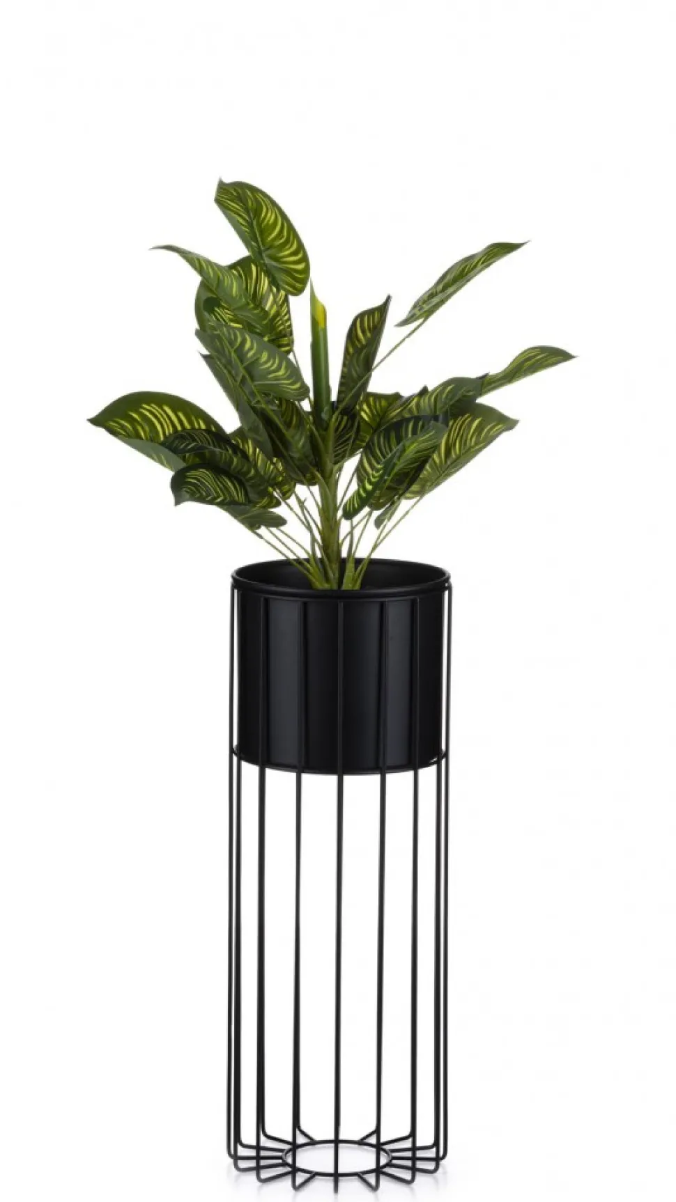 Nowoczesny kwietnik z osłonką 55 cm LOFT metalowy