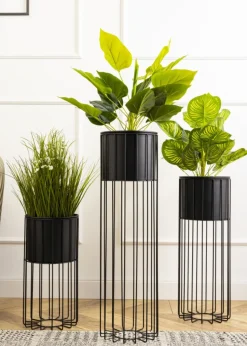 Nowoczesny kwietnik z osłonką 70 cm LOFT metalowe