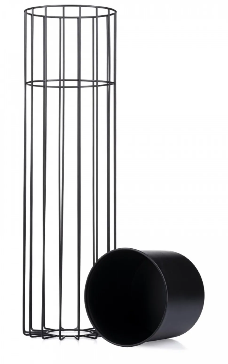 Nowoczesny kwietnik z osłonką 70 cm LOFT metalowe