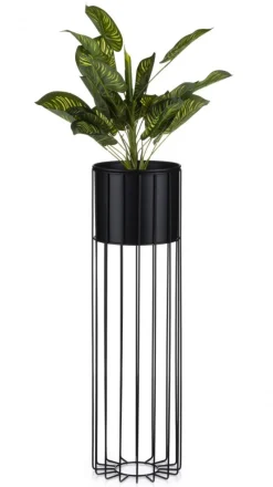 Nowoczesny kwietnik z osłonką 70 cm LOFT metalowe
