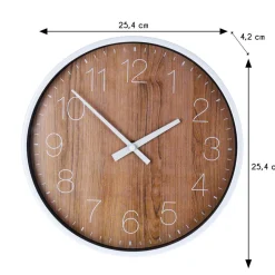 Nowoczesny okrągły zegar ścienny 25 cm