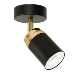 Nowoczesny plafon czarny lampa spot Reno