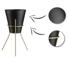 Nowoczesny stojak kwietnik 20 cm LOFT