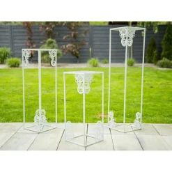 Nowoczesny stojący kwietnik 80cm biały LOFT