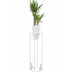 Nowoczesny stojący kwietnik 80cm biały LOFT