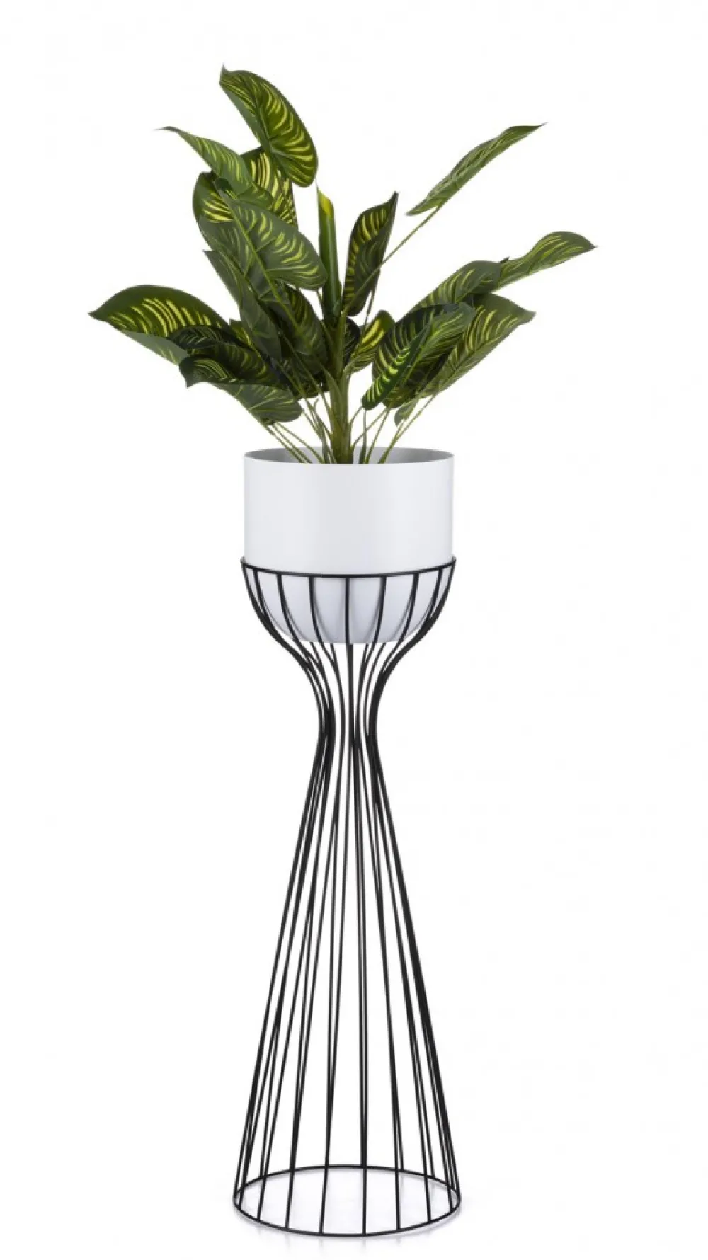 Nowoczesny kwietnik czarno biały 68 cm LOFT * HowHomely Hot