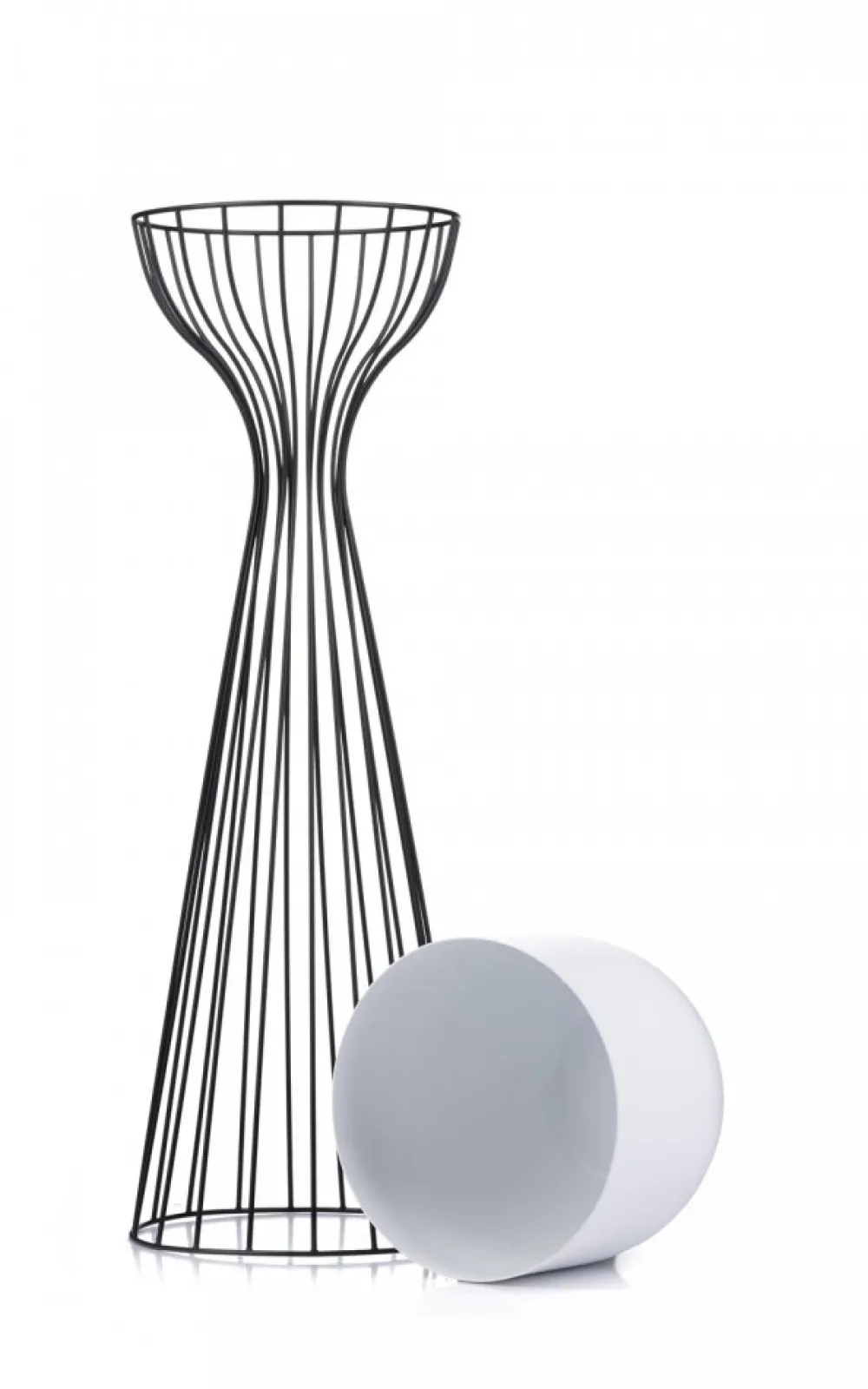 Nowoczesny kwietnik czarno biały 68 cm LOFT * HowHomely Hot