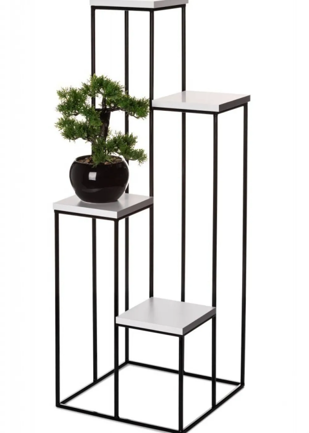Nowoczesny kwietnik czarno biały 110 cm LOFT * HowHomely Hot