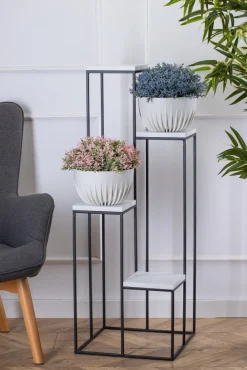 Nowoczesny kwietnik czarno biały 110 cm LOFT * HowHomely Hot