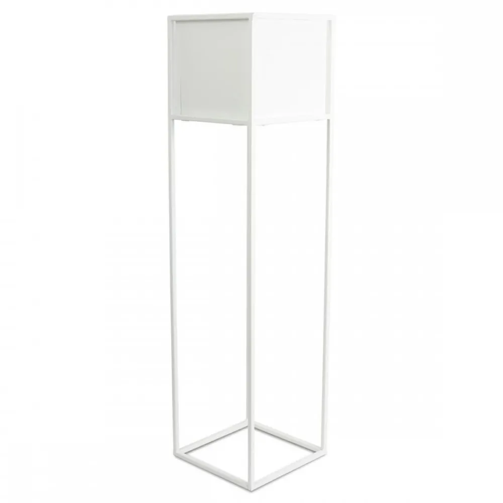 Nowoczesny kwietnik stojak biały 90 cm GLAM * HowHomely Outlet