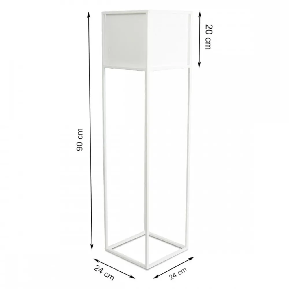 Nowoczesny kwietnik stojak biały 90 cm GLAM * HowHomely Outlet