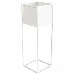 Nowoczesny kwietnik stojak biały 70 cm GLAM * HowHomely Online