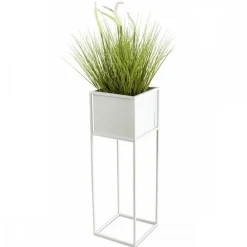 Nowoczesny kwietnik stojak biały 70 cm GLAM * HowHomely Online