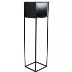 Nowoczesny kwietnik stojak czarny 90 cm LOFT * HowHomely Best