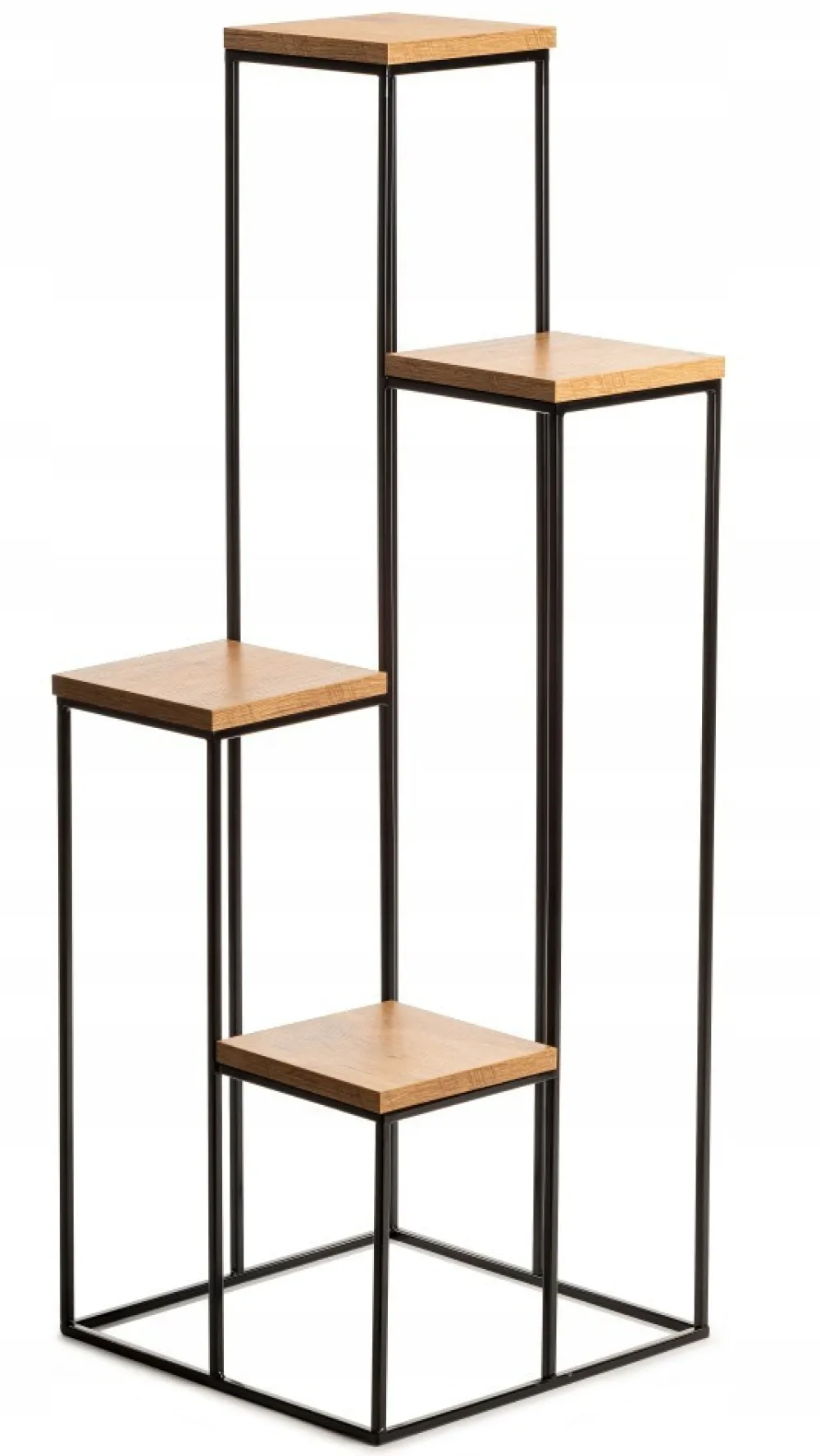 Nowoczesny kwietnik stojak 110 cm czarny LOFT * HowHomely Hot