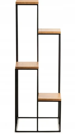 Nowoczesny kwietnik stojak 110 cm czarny LOFT * HowHomely Hot