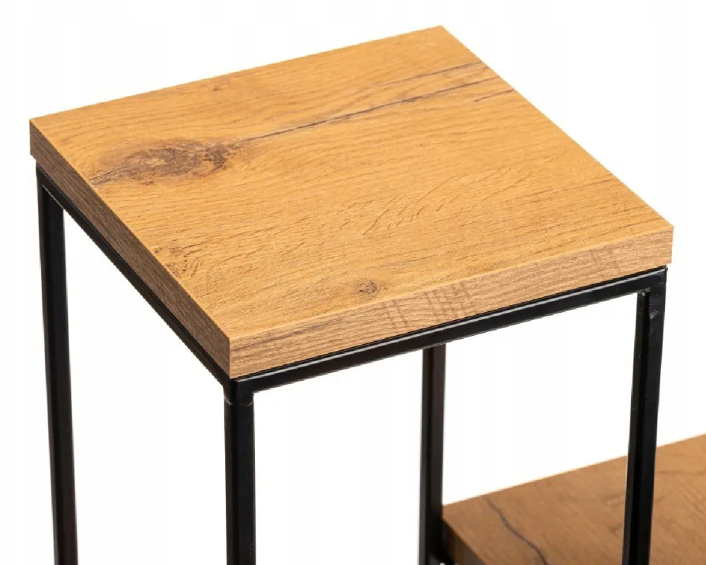 Nowoczesny kwietnik stojak 110 cm czarny LOFT * HowHomely Hot