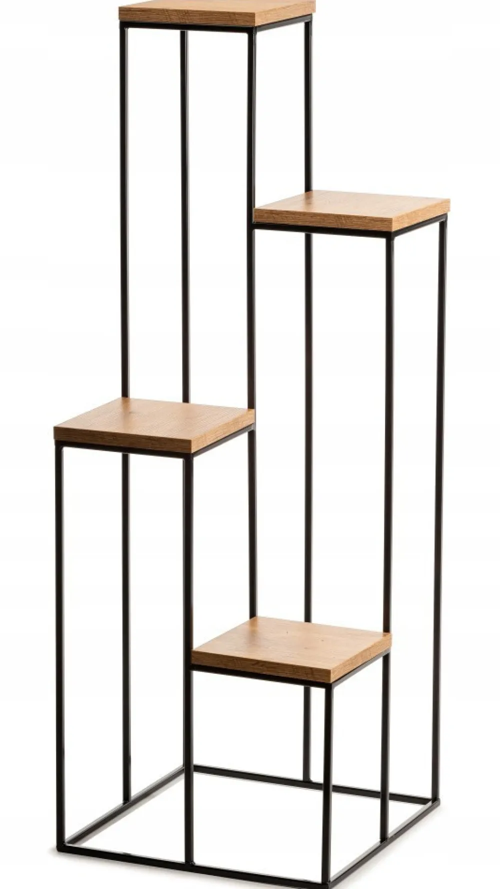 Nowoczesny kwietnik stojak 110 cm czarny LOFT * HowHomely Hot
