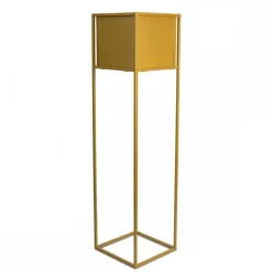 Nowoczesny kwietnik stojak złoty 90 cm GLAM * HowHomely Best