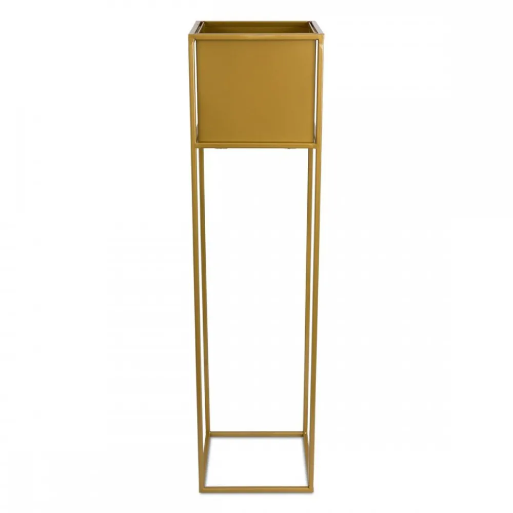 Nowoczesny kwietnik stojak złoty 90 cm GLAM * HowHomely Best