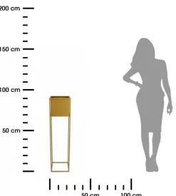 Nowoczesny kwietnik stojak złoty 90 cm GLAM * HowHomely Best