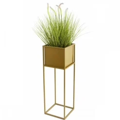 Nowoczesny kwietnik stojak złotym 70 cm GLAM * HowHomely Sale