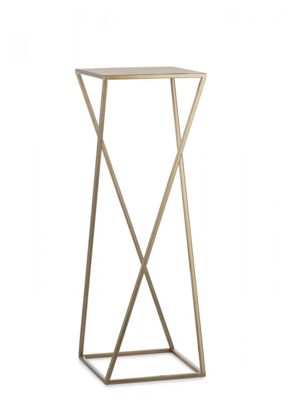 Nowoczesny kwietnik stojący 70 cm ZŁOTY GLAM * HowHomely