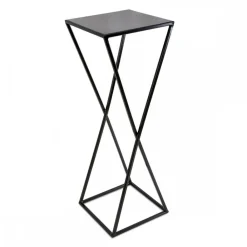 Nowoczesny kwietnik stojący 70 cm czarny LOFT * HowHomely