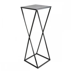 Nowoczesny kwietnik stojący 70 cm czarny LOFT * HowHomely