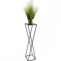Nowoczesny kwietnik stojący 100 cm czarny * HowHomely Discount