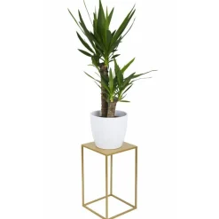 Nowoczesny kwietnik stojący 40 cm złoty * HowHomely Outlet