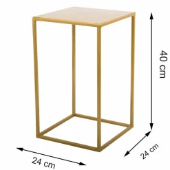 Nowoczesny kwietnik stojący 40 cm złoty * HowHomely Outlet