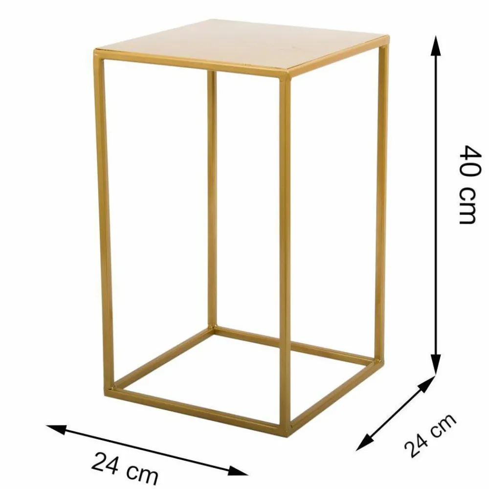 Nowoczesny kwietnik stojący 40 cm złoty * HowHomely Outlet