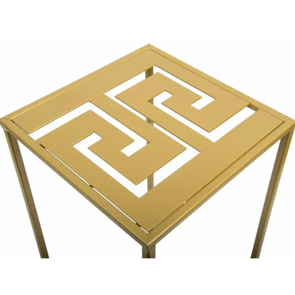 Nowoczesny stojący kwietnik 60 cm złoty * HowHomely