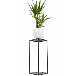 Nowoczesny stojący kwietnik czarny 60 cm LOFT * HowHomely Online