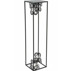 Nowoczesny stojący kwietnik 80 cm czarny LOFT * HowHomely Outlet