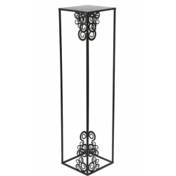 Nowoczesny stojący kwietnik 80 cm czarny LOFT * HowHomely Outlet
