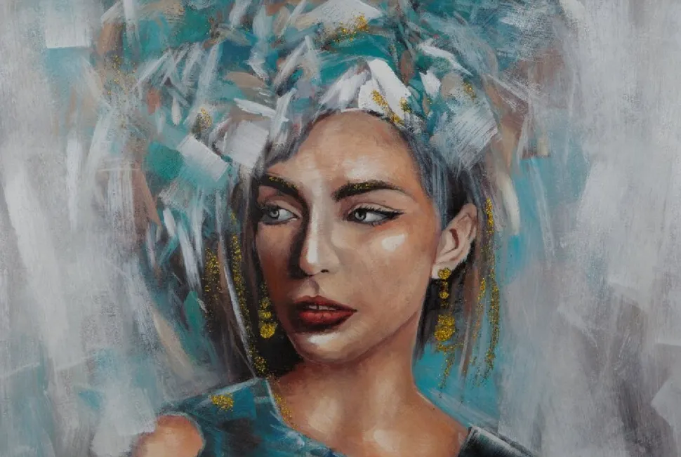Obraz 604 80x120 cm portret kobiety