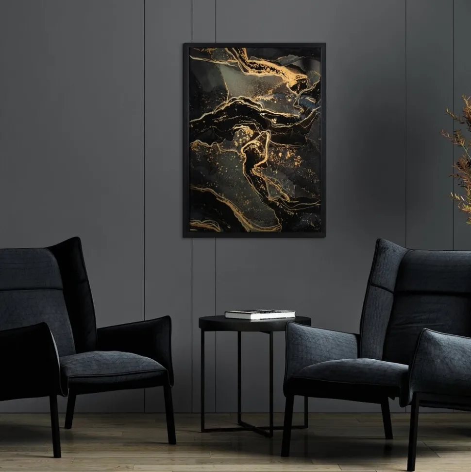 Obraz 478 53x73 cm złota abstrakcja